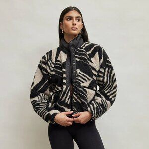 Free People Movement Hit The Slopes Rocky Ridge Fleece Jacket in Geo Lines